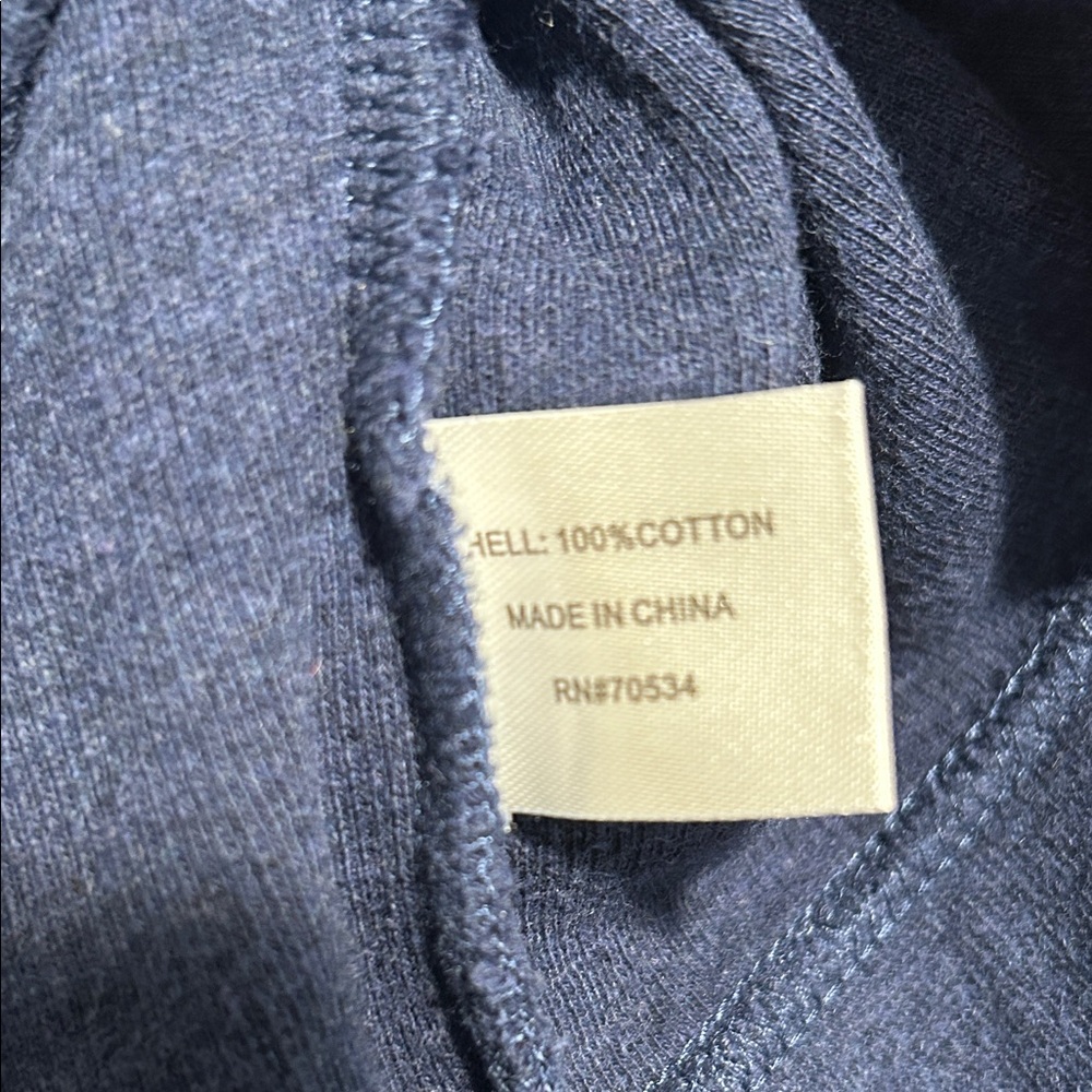 Orvis Men's Navy Zip-Up Sweater - Picture 4 of 4